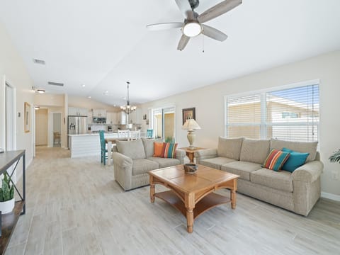 Comfortable furniture to relax on after a day of fun in The Villages.