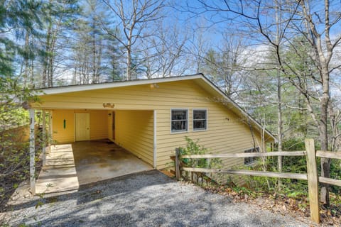 Cabin Exterior | Private Deck | Hiking Trails & Waterfalls Nearby