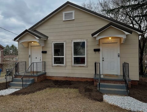 Exterior front of duplex