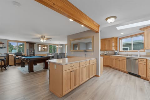 Kitchen with lots of counter and storage space