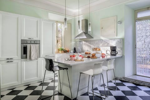 Kitchen, Furniture, Interior Design, Flooring, Countertop, Kitchen Appliance, Floor, Major Appliance, Cabinetry, Ceiling