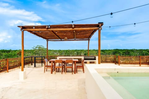 Take a refreshing dip in the plunge pool