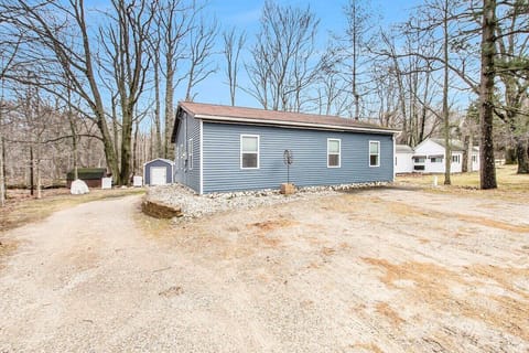 Plenty of off road parking space for trailers and orv vehicles on two sides of the home. 