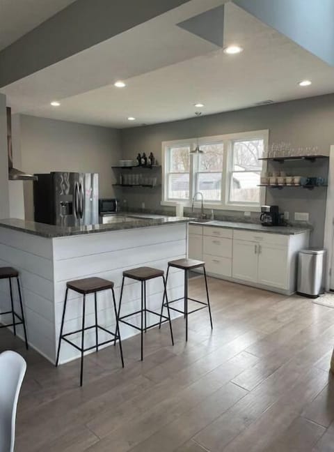 Kitchen, open concept to the dining room and 2nd living area
