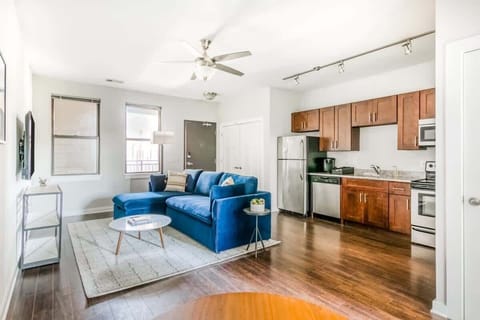 Living Area and Kitchen