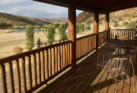 Beautiful deck views facing the Elk Creek Ranch.