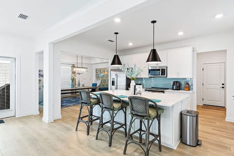 Another View of the Open Design Concept of the Kitchen and Dining Room