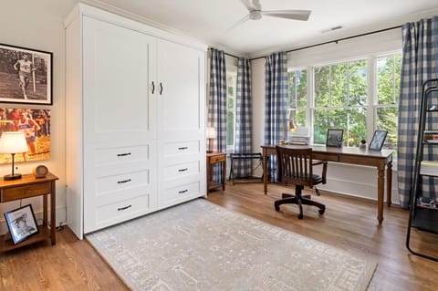 Bedroom 3 with Queen-Sized Murphy Bed and Workspace