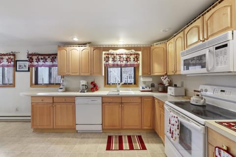 Fully stocked kitchen