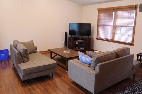 Living room with new Smart TV