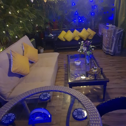 simple evening gets lightened with fairy lights all over