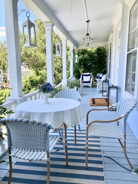 Perfect porch to relax and dine