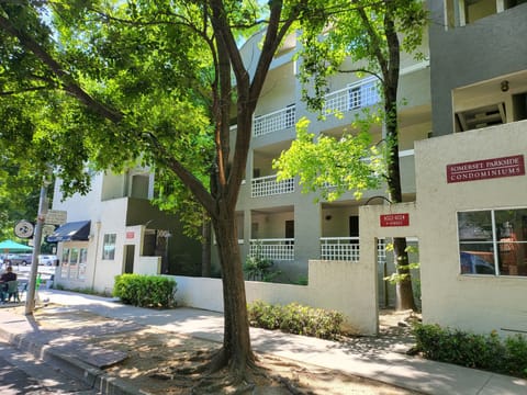 Our condo is on a relatively quiet, peaceful, tree lined street.