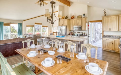 Dining and kitchen area