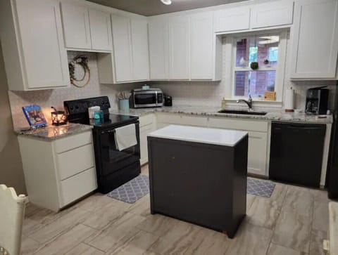 Kitchen with brand new stove 