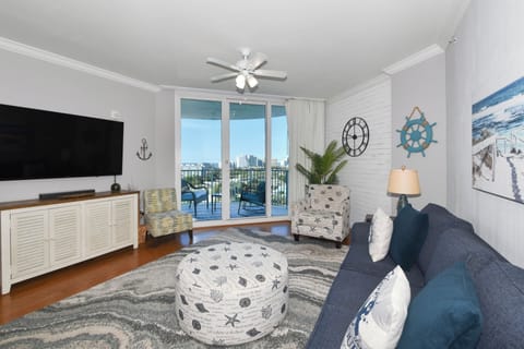 The Palms of Destin 2906 - Living Area and Balcony Access