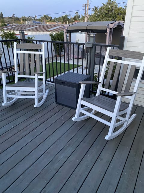 rocking chairs in the daylight