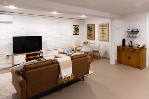 Living room with Roku TV