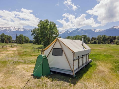 Wake up at the base of the Wallowa Mountains.  