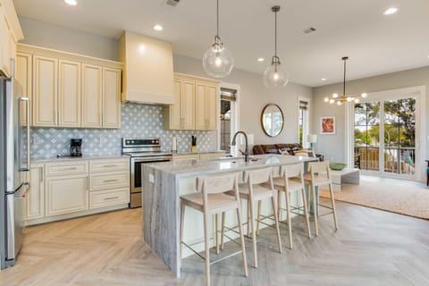 Our spacious kitchen with an island is perfect for cooking and entertaining.