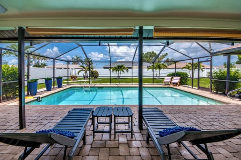 Lounge by the heated pool