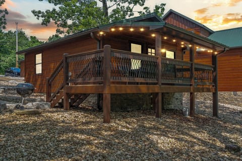 Evening glow on the deck