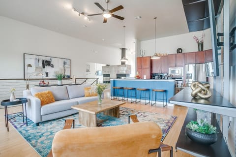 Large open space with high ceilings and plenty of room to spread out.
