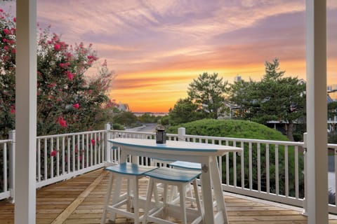 Enjoy the amazing sunsets from our outdoor  deck.