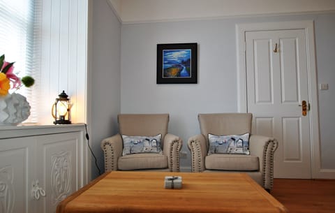 The lounge area is perfect for two guests