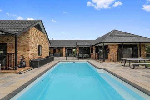 Saltwater pool by main house
