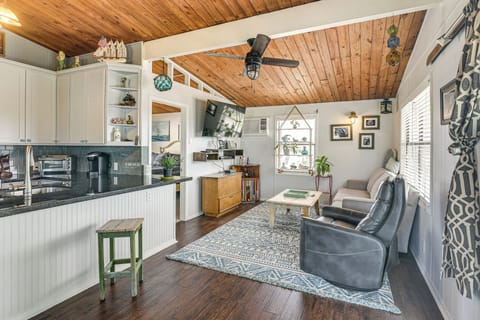 Unit 2 Living Room | Queen Sleeper Sofa | Wall A/C Unit