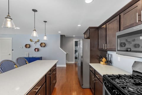 Large Kitchen With Island Prep Space