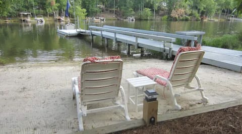 Relax at the private beach while the kiddos play in the sand and water.