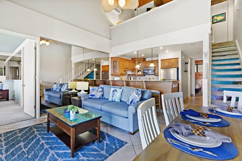 Cool blue tones have you feeling at ease