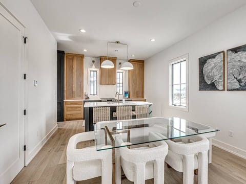View from dining area to kitchen