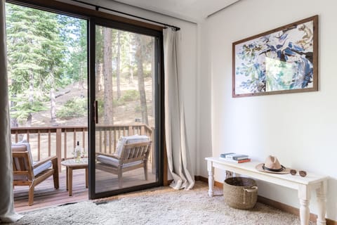 Step out to your private patio.