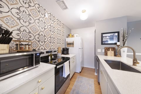 Fully stocked kitchen