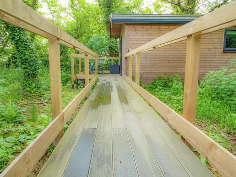 Outdoor area | Woodpecker - Treglisson Pods, Hayle