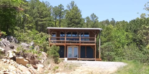 Front View (living on 2nd level, bedroom and utility down on 1st level)