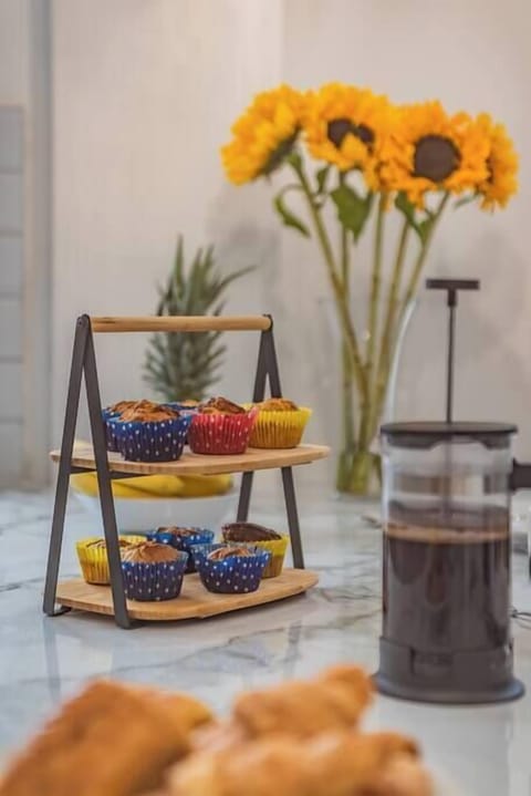 Coffee, tea and sugar is available for use during your stay and some complimentary sweets and biscuits. 