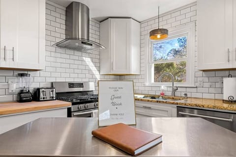 Prep and cook your favorite recipes in the fully equipped kitchen. 