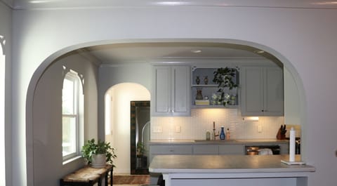 Kitchen view from breakfast nook