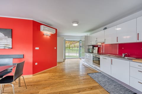 Kitchen and dining area