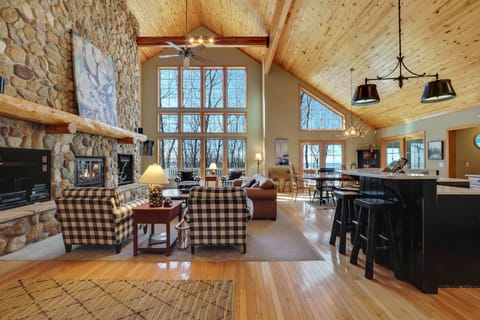 living room from front entry