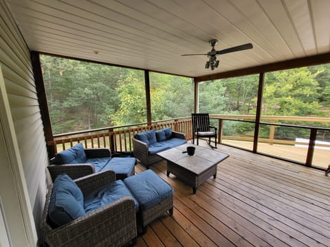 Screened in porch summer time