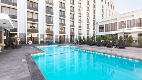 Soak up the sun with poolside loungers and open skies.
