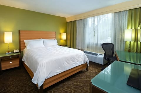 Settle in with a dedicated workspace and soothing window light.