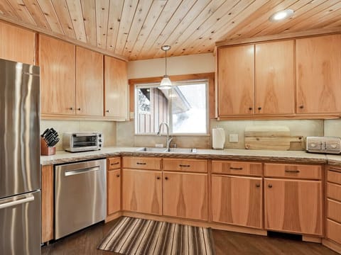 Fully stocked kitchen for your stay