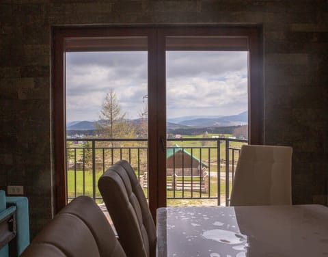 Family room is full of nature light and fresh mountain air