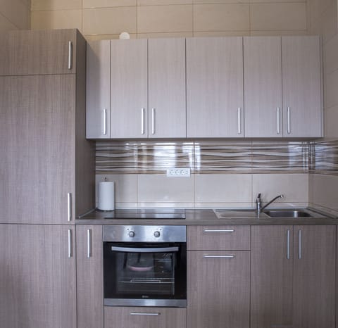 Full size kitchen with all necessary kitchenware you may need
